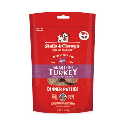 Stella & Chewy's - Freeze Dried Tantalizing Turkey Dinner - 火雞肉 狗配方 5.5oz 凍乾生肉糧 (SC088)