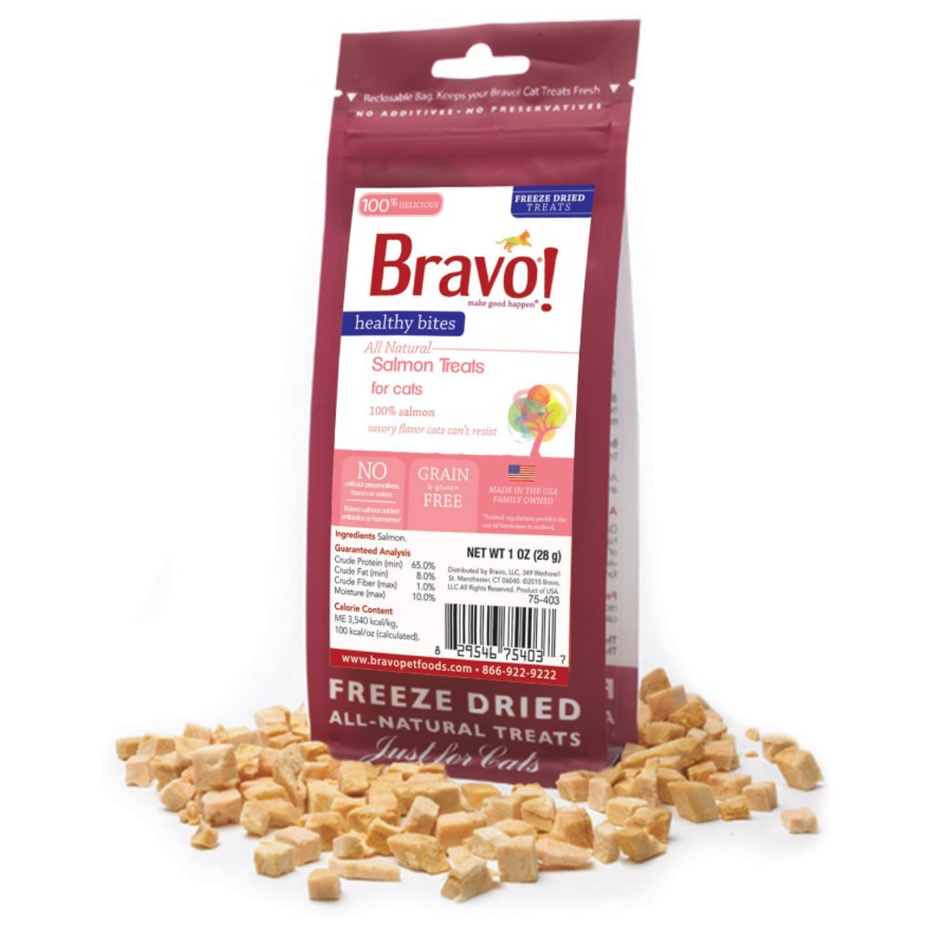 Bravo - Freeze Dried Healthy Bites Salmon 脫水三文魚貓小食 1oz - 缺貨