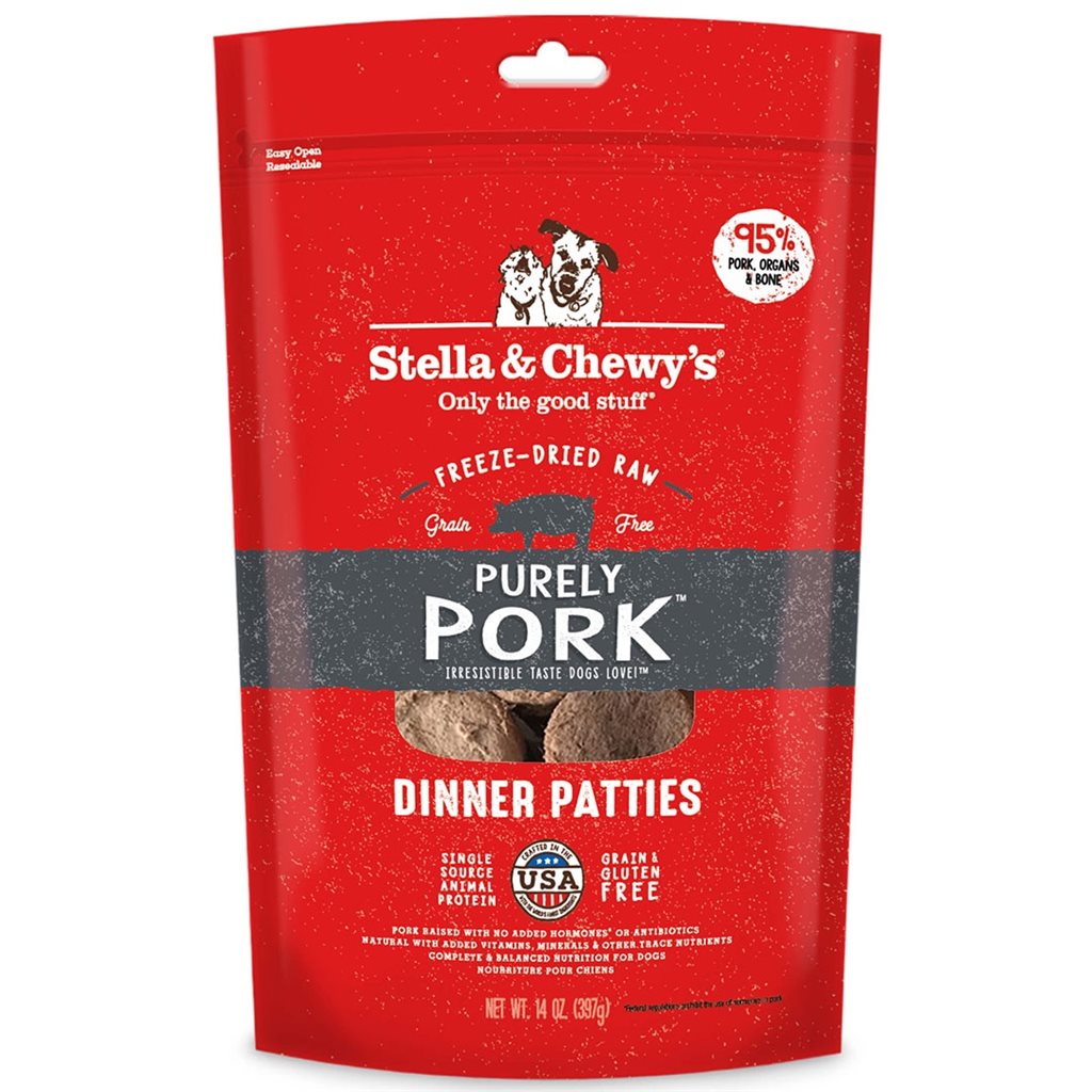 Stella & Chewy's - Freeze Dried Purely Pork - 豬肉 狗配方 14oz 凍乾生肉糧 (SC113)