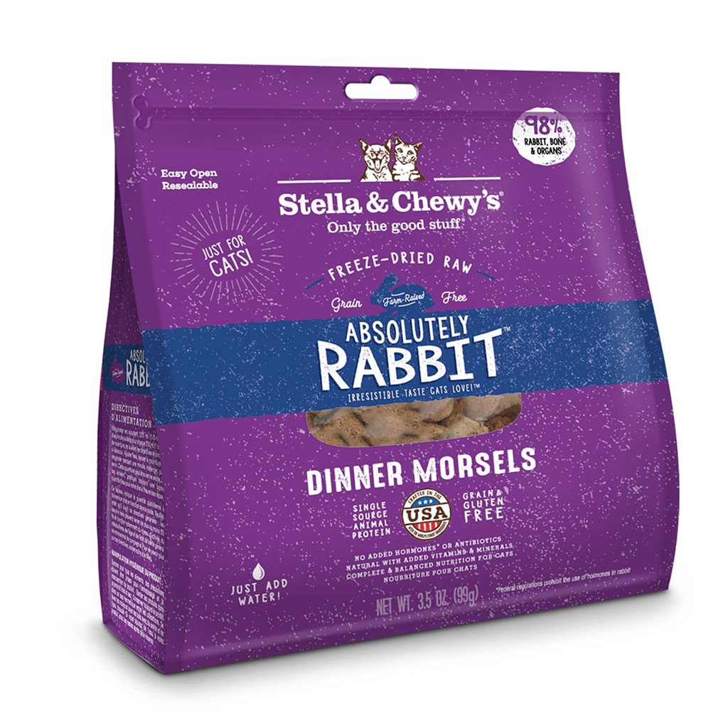 Stella & Chewy's - Freeze Dried Absolutely Rabbit Dinner - 兔肉 貓配方 18oz 凍乾生肉糧 (SC112) 