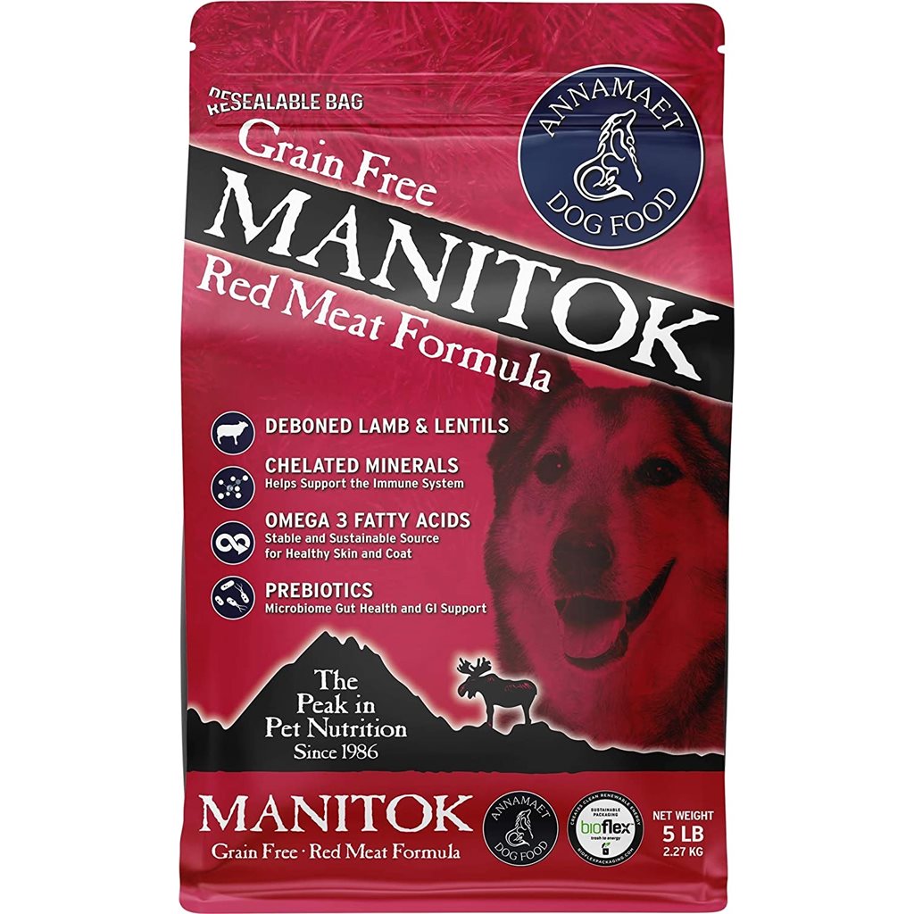 Annamaet Manitok (Dog) 草原大地 無穀物狗糧 - 低灰質羊肉 鯡魚 5lb - 缺貨