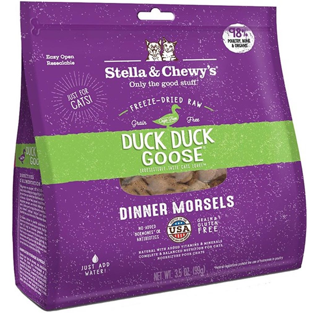 Stella & Chewy's - Freeze Dried Duck Duck Goose Dinner - 鴨鵝肉 貓配方 8oz 凍乾生肉糧 (SC036-A)