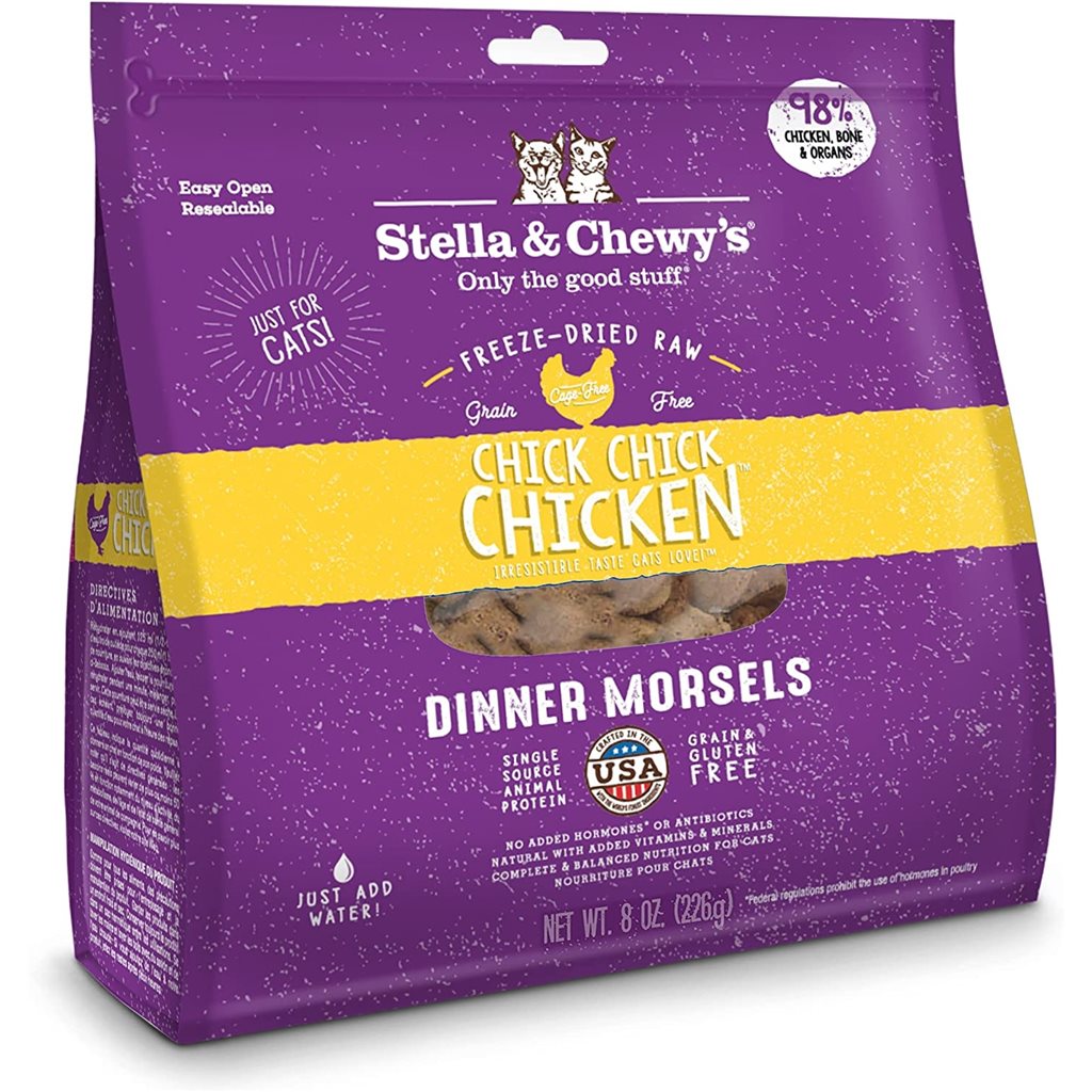 Stella & Chewy's - Freeze Dried Chick Chick Chicken Dinner - 雞肉 貓配方 8oz 凍乾生肉糧 (SC033-A)
