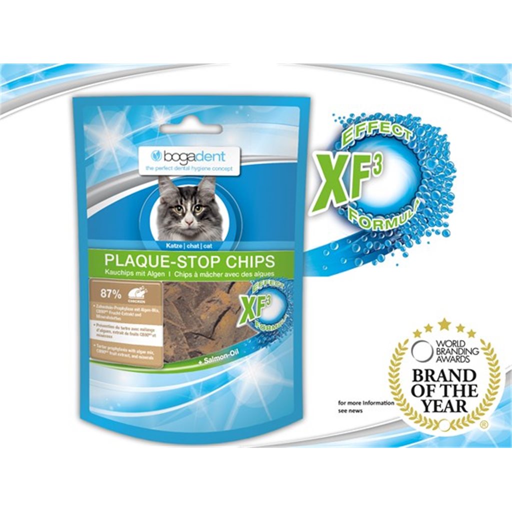 bogadent® Plaque Stop Chips Cat (Chicken) 天然海藻除牙石小食 (雞) 50g (貓用)~ EXP 10/2022
