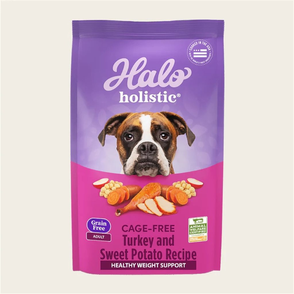 Halo - Holistic 無穀火雞肉甜薯配方成犬糧 21 lb (39214)