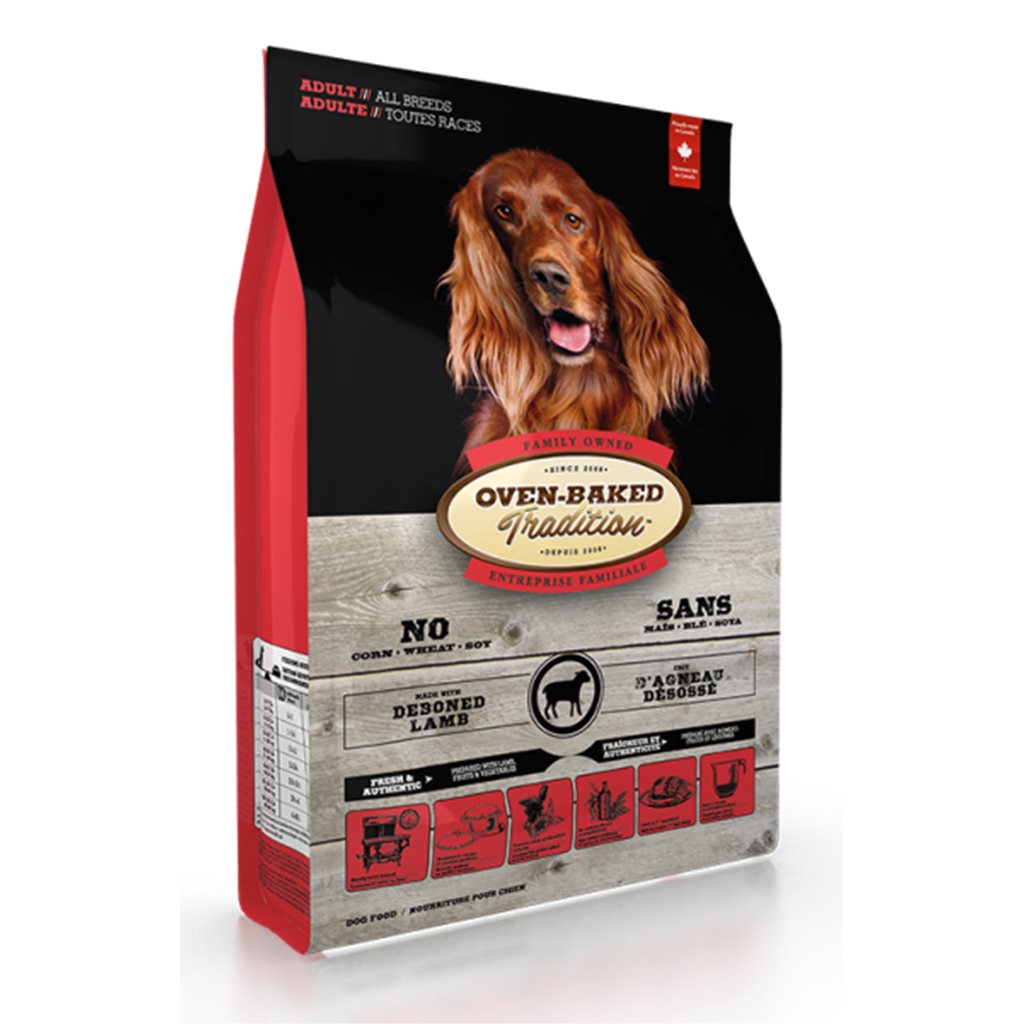 Oven-Baked (Dog) - 紐西蘭羊肉狗乾糧 25lb (大粒)  (紅) (OBT_25L) 