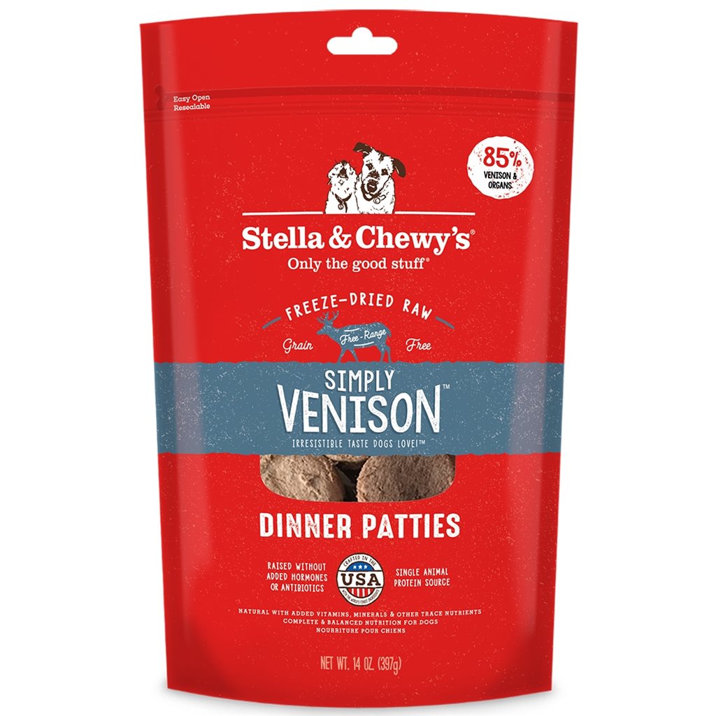 Stella & Chewy's - Freeze Dried Simply Venison - 單一蛋白 鹿肉 狗配方 25oz 凍乾糧 (SC118) ~缺貨