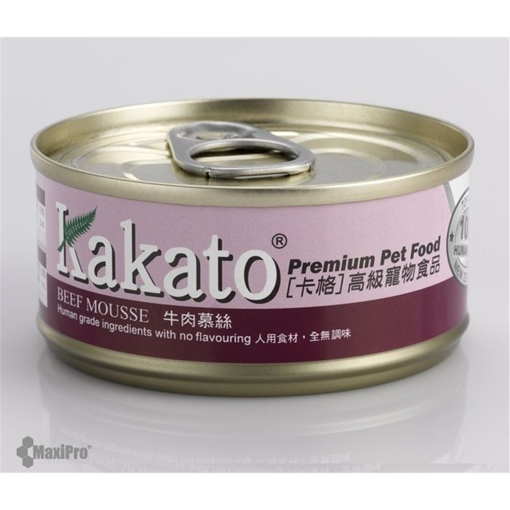 48 罐優惠套裝 - Kakato 卡格 Beef Mousse 牛肉慕絲 (貓狗合用) 70g (705)