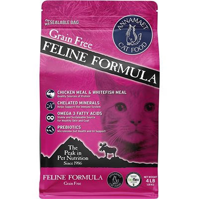 Annamaet Feline Grain Free Formula 頂級無穀物天然全貓糧 4lbs (到期日: 2023.06.08)
