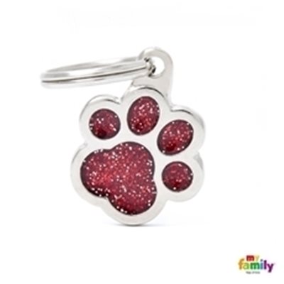 My Family - Shine & Reflective Paw Glitter Red (GL02R)