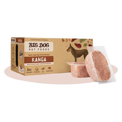 四盒優惠套裝 - Big Dog BARF (急凍狗生肉糧) - Kangaroo 袋鼠配方  3Kg
