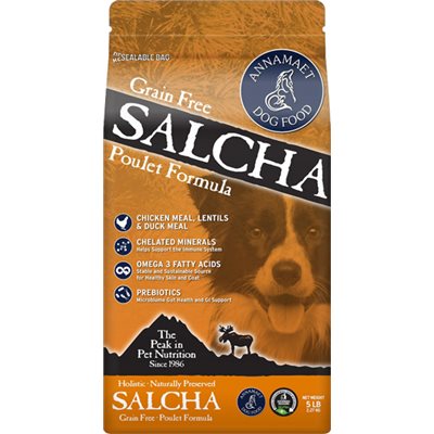 Annamaet Salcha (Dog) 阿拉斯加薩哈拉 無穀物狗糧 - 雞肉 鴨肉 火雞肉 5lb - 缺貨