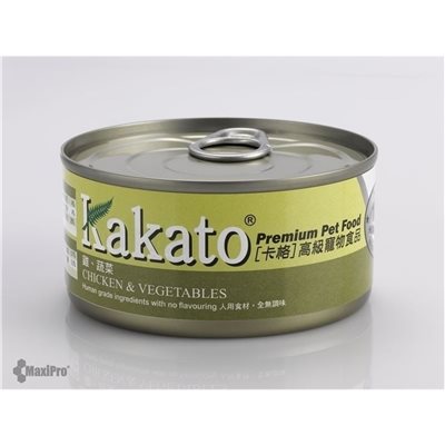 24 罐優惠套裝 - Kakato 卡格 Chicken & Vegetables 雞、蔬菜 (貓狗合用) 170g (832)