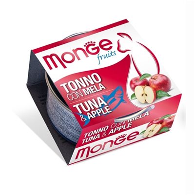 24 罐優惠套裝 - Monge 清新水果系列 - 吞拿魚+蘋果 80g