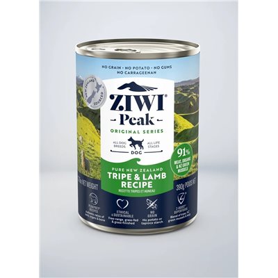 12罐優惠 - ZiwiPeak - 罐裝料理 (狗用) - 草胃羊肉配方 390g  (不設混款)