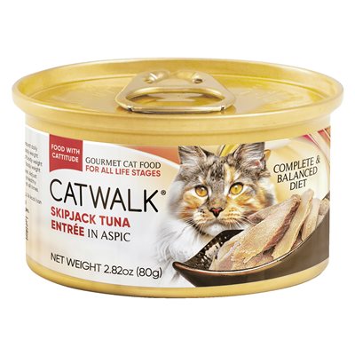 24 罐優惠套裝 - Catwalk 鰹吞拿魚貓主食罐 80g (CW-TUC)