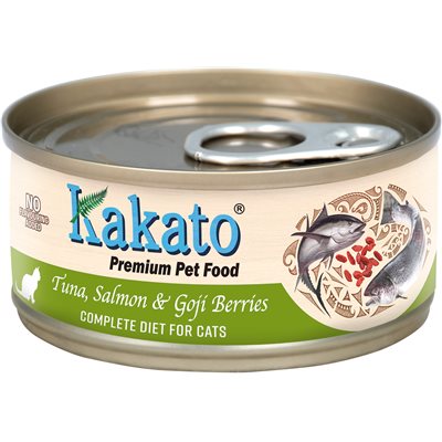 Kakato 卡格 貓主食罐系列 - 吞拿魚、三文魚和杞子 70g (767)