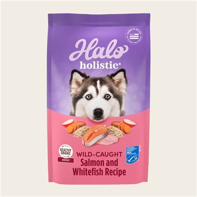 Halo - Holistic 野生三文魚&白魚配方成犬糧 21 lb (39211)