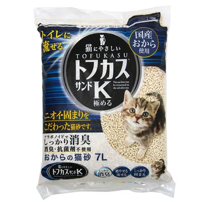 日本 K 圓條豆腐貓砂 7L - 4包 優惠 (22010)