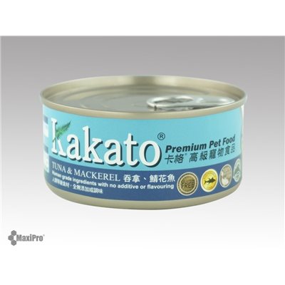 Kakato 卡格 Tuna & Mackerel 吞拿魚、鯖花魚 罐頭 (貓狗合用) 170g (825)