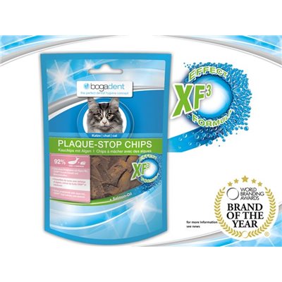 bogadent® Plaque Stop Chips Cat (Fish) 天然海藻除牙石小食 (魚) 50g (貓用)