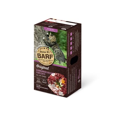 2 盒優惠套裝 -  Dr. B (R.A.W. Barf) 急凍貓生肉糧 袋鼠肉 1.38 Kg