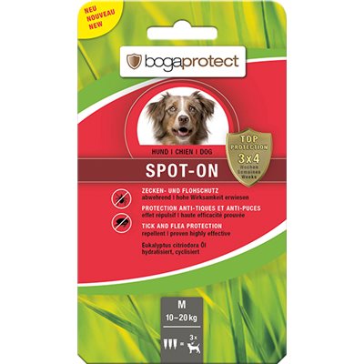 bogaprotect® Anti-Parasit Spot-on (MEDIUM) 天然驅蝨滴頸劑 (中型犬用) 10-20 kg  ~ 需預訂