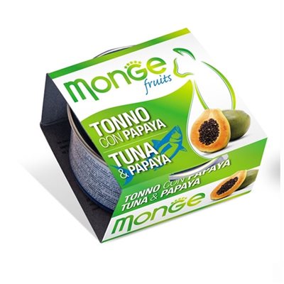 24 罐優惠套裝 - Monge 清新水果系列 - 吞拿魚+木瓜 80g
