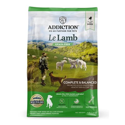 Addiction (狗糧) - 無穀物 羊肉 Lamb 配方 20lb~ 需預訂