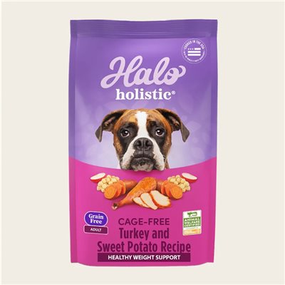 Halo - Holistic 無穀火雞肉甜薯配方成犬糧 21 lb (39214)