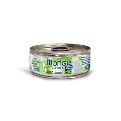 24罐優惠套裝 - Monge 野生海魚系列 - 吞拿魚+雞 (青) 80g