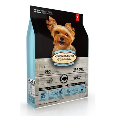 Oven-Baked (Dog) - 大西洋白鮭魚配方 5lb (細粒)  (藍)