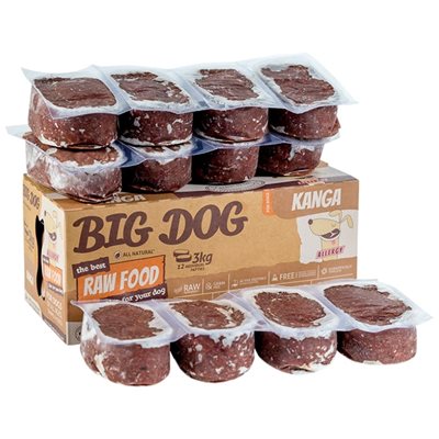兩盒優惠套裝 - Big Dog BARF (急凍狗糧) - Kangaroo 袋鼠配方  3Kg