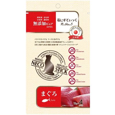 Riverd Republic (日本) NECO STICK (貓) PureValue5 Tuna (吞拿魚) (原廠授權) 肉泥棒 12g X 4支
