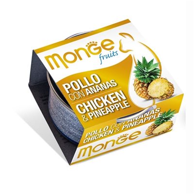 24 罐優惠套裝 - Monge 清新水果系列 - 雞肉+菠蘿 80g