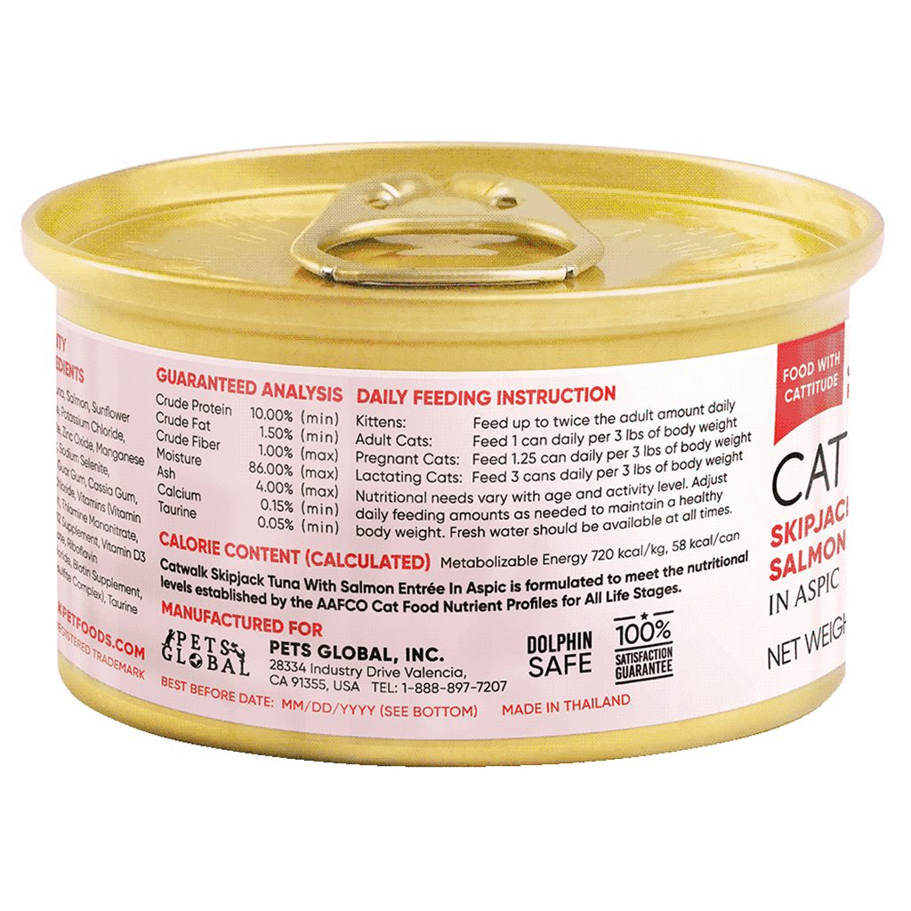 24 罐優惠套裝 - Catwalk 鰹吞拿魚 + 三文魚貓主食罐 80g (CW-GRC) 