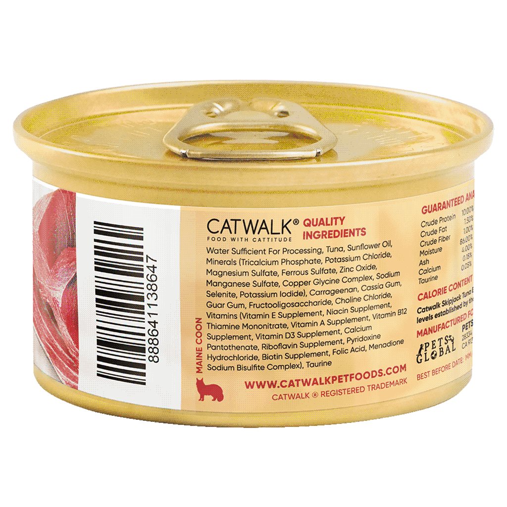 24 罐優惠套裝 - Catwalk 鰹吞拿魚貓主食罐 80g (CW-TUC)
