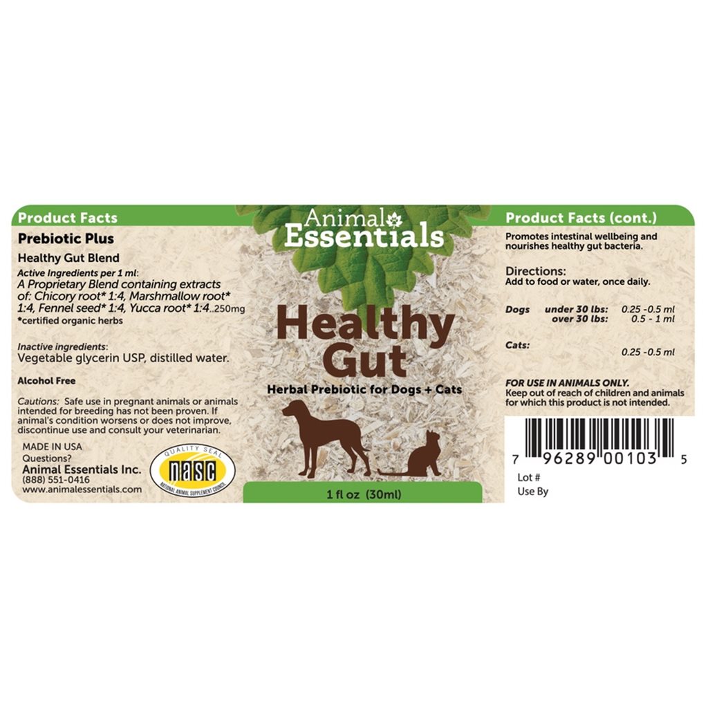 Animal Essentials - Healthy Gut 治療養生草本系列 - 消化援助配方 1oz - 缺貨
