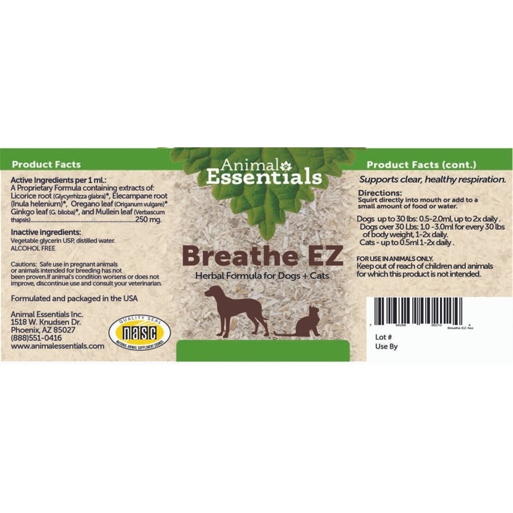 Animal Essentials - Breathe EZ 治療養生草本系列 - 呼吸通 2oz - 缺貨中