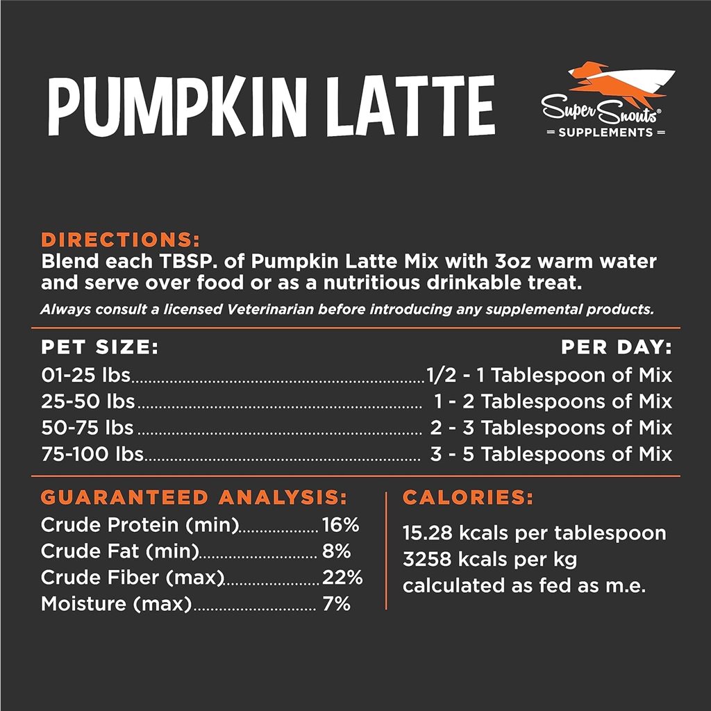 Super Snout - Pumpkin Latte (羊奶) 腸胃 5oz (貓狗適用)(DG335)