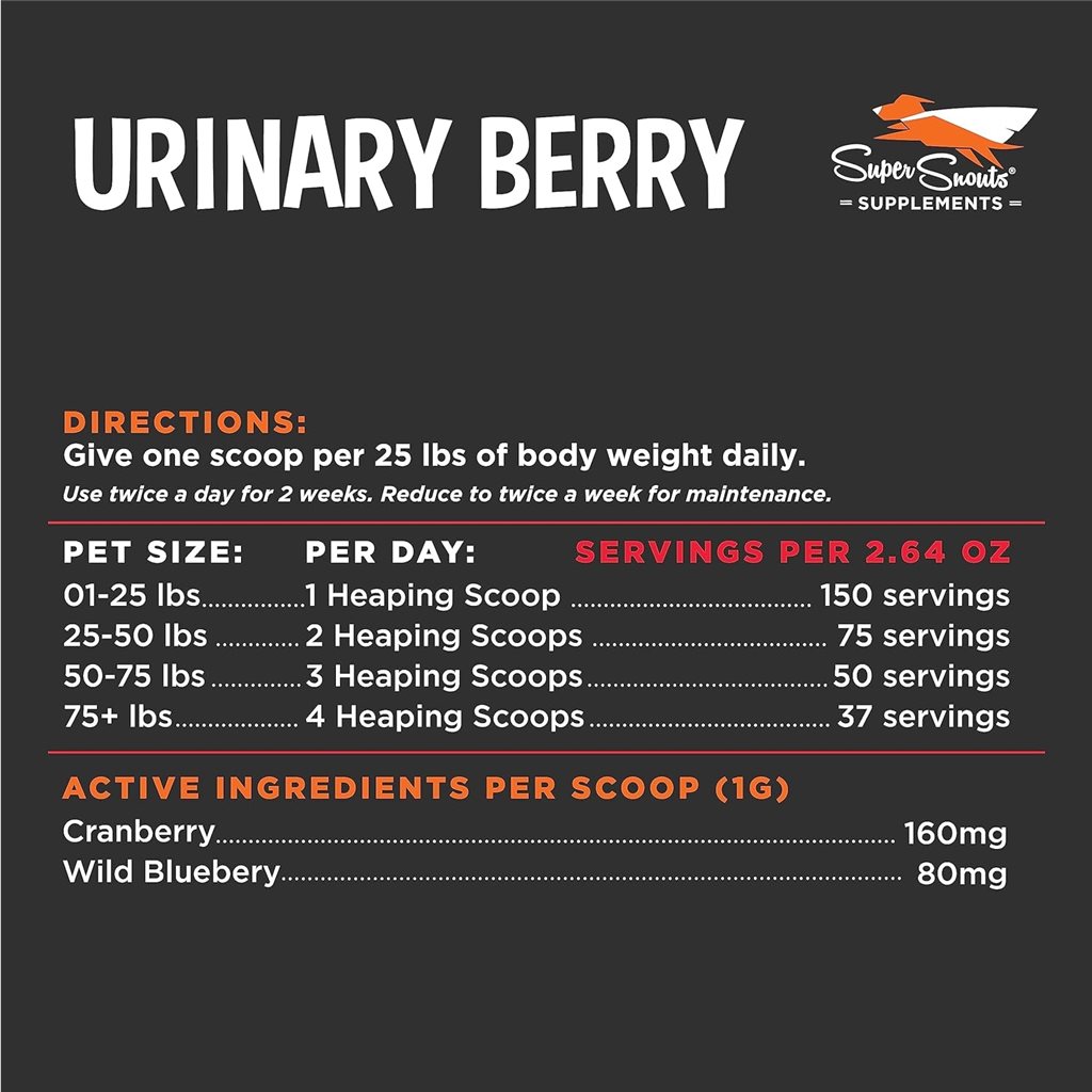 Super Snout - Urinary Berry (蔓越莓+藍莓) 泌尿 75g (貓狗適用)(DG331)