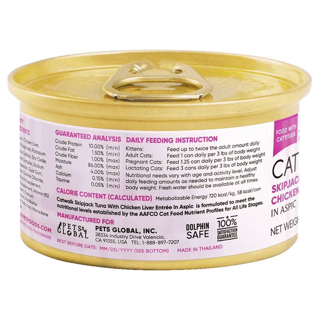 24 罐優惠套裝 - Catwalk 鰹吞拿魚+ 雞肝貓主食罐 80g (CW-TLC)~ 需預訂